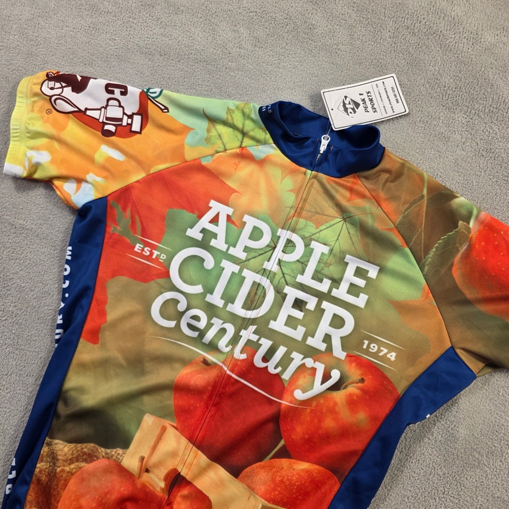 Peak 1 Sports Cycling Jersey Unisex S Multicolor Apple Cider Century Outdoor